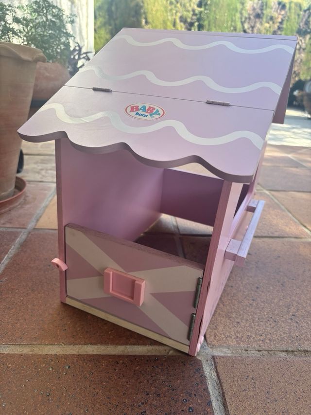 Casa o establo Baby Born rosa