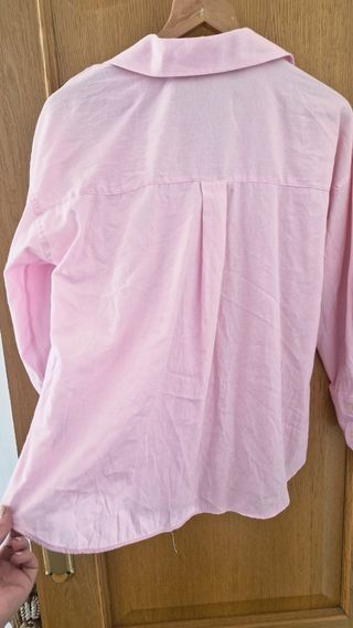 Camisa oversize Zara rosa