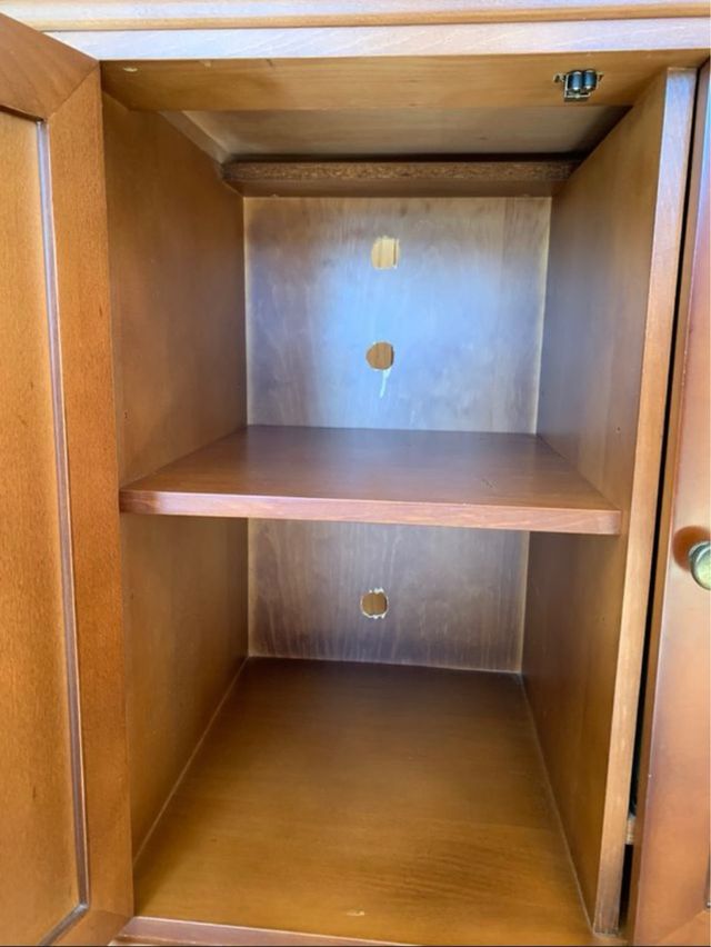 Mueble TV madera con minibar