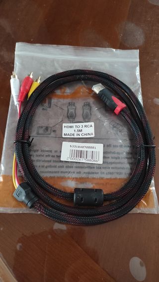 Cable HDMI a 3 RCA 1.5M. Se regala.