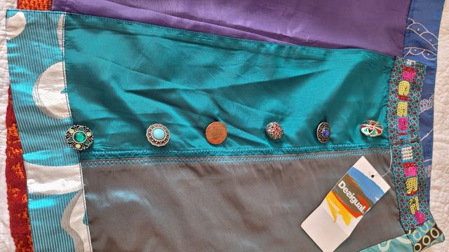 Falda Desigual Multicolor Talla 44