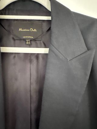 Blazer y pantalón Massimo Dutti azul 
