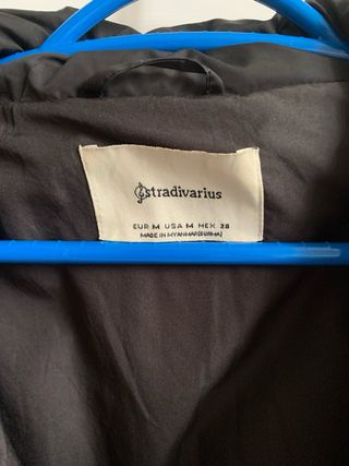 Cazadora acolchada Stradivarius Negra Talla M