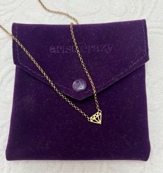 Collar Aristocrazy . plata chapada en oro rosa