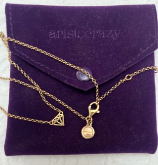 Collar Aristocrazy . plata chapada en oro rosa