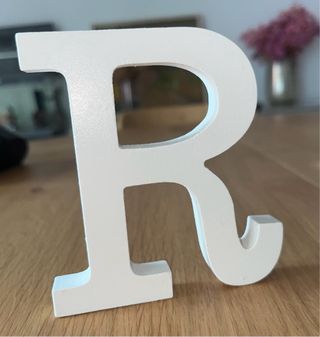 Letras madera blancas Carla 13 cm alto