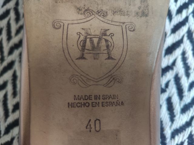 Mocasines Massimo Dutti Dorados Talla 40