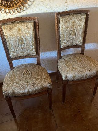 Coppia Sedie Francesi Antiche anni 30 e sedia