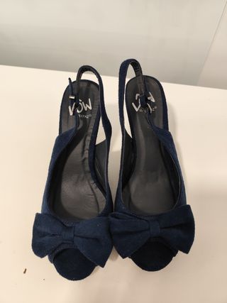 Sandalias Marypaz Azul Talla 38