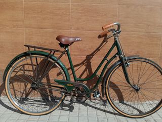 Bicicleta clásica verde Orbea