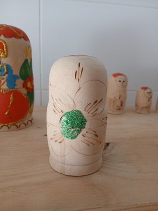 Matrioske russe in legno - 6 misure