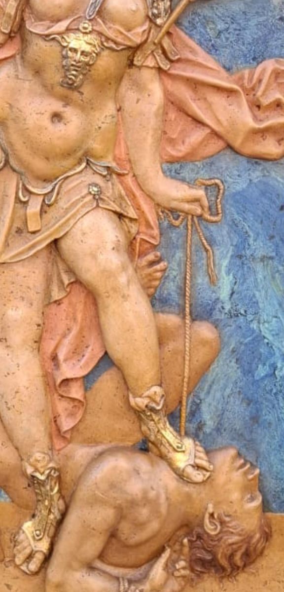 Cuadro relieve resina siglo XX