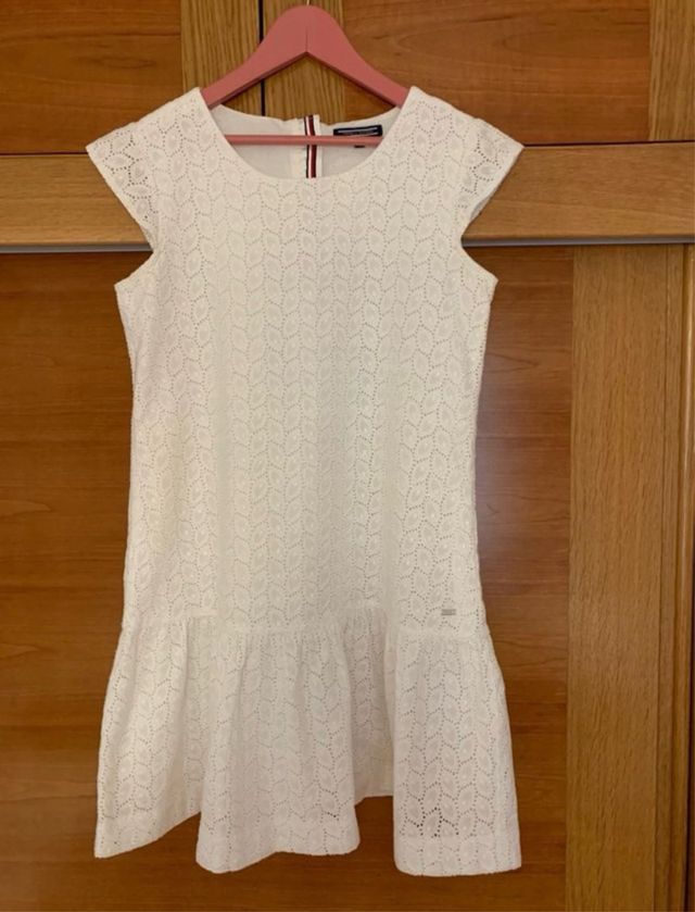 Vestido blanco niña Tommy Hilfiger