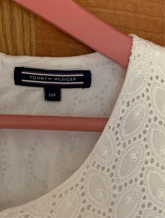 Vestido blanco niña Tommy Hilfiger