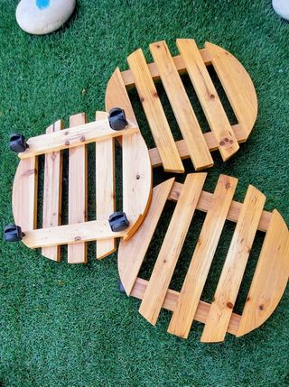 Porta Macetas con Ruedas