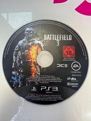 Videojuego PS3 Battlefield 3 (sin caratula)
