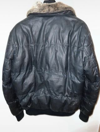 Abrigo Picken Jeans azul marino Cuello con pelos 