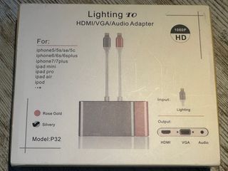 Adaptador Lightning HDMI VGA iPhone iPad