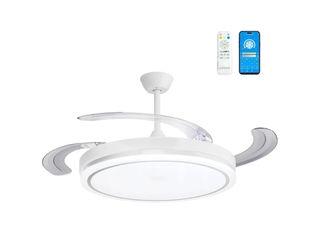 LEDUNI Ventilador de Techo LED con Aspas Plegables