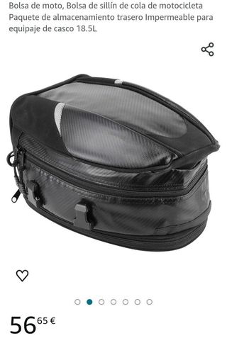 Bolsa de moto 18.5L bolso impermeable 