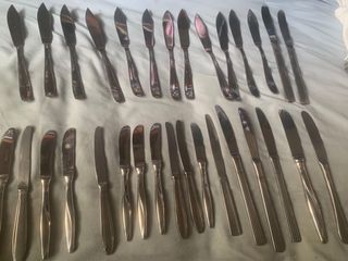 Confezione da 40 coltelli da pesce e da spalmare