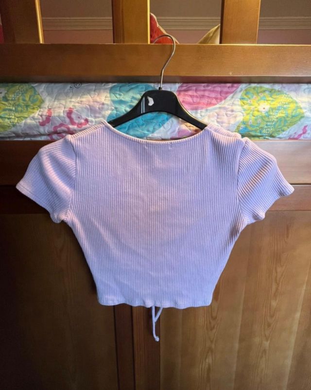 Pull&Bear Top Morado Talla L