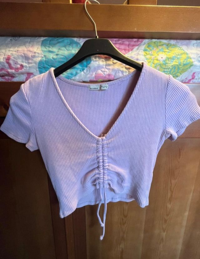 Pull&Bear Top Morado Talla L
