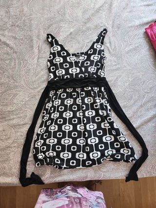 Vestido de tirantes estampado