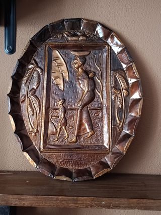 Plato Decorativo Africano
