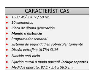 Emisor Térmico FM CRONO SLIM 1500