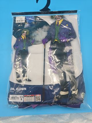 Disfraz Joker Talla M Evil Clown