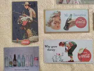Colección Carteles Metálicos Coca-Cola