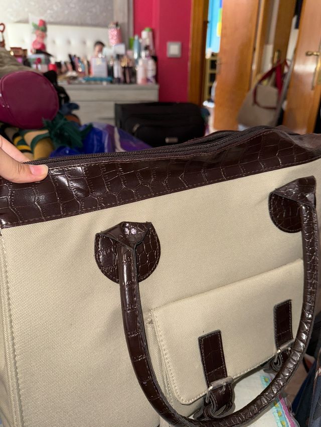 Bolso Beige y Marrón