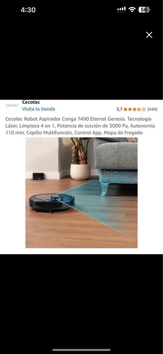 Robot Aspirador Cecotec Conga 7490