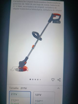 Cortacésped Desbrozadora 1800W 21V