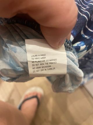 Top Guitare fantasia floreale taglia M