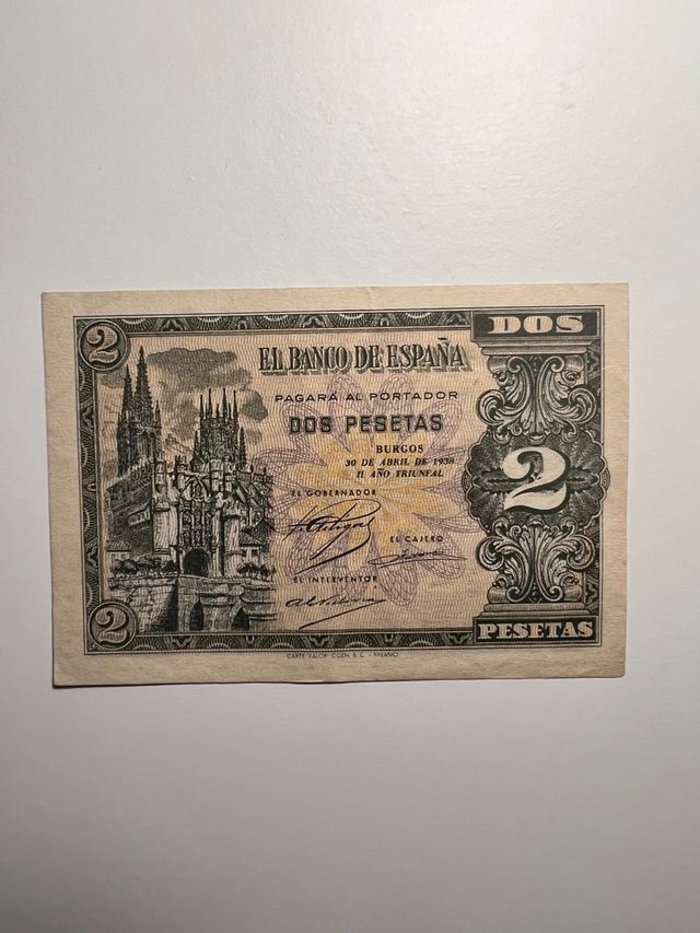 2 Pesetas 1938 Banco de España