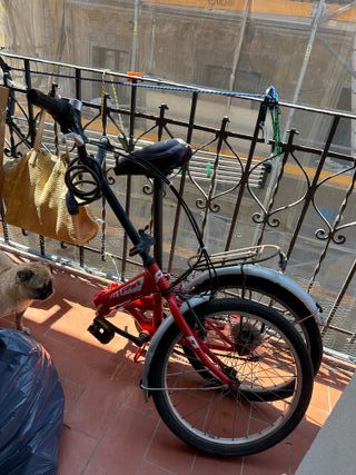 Bicicleta Plegable Naranja