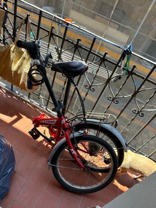 Bicicleta Plegable Naranja