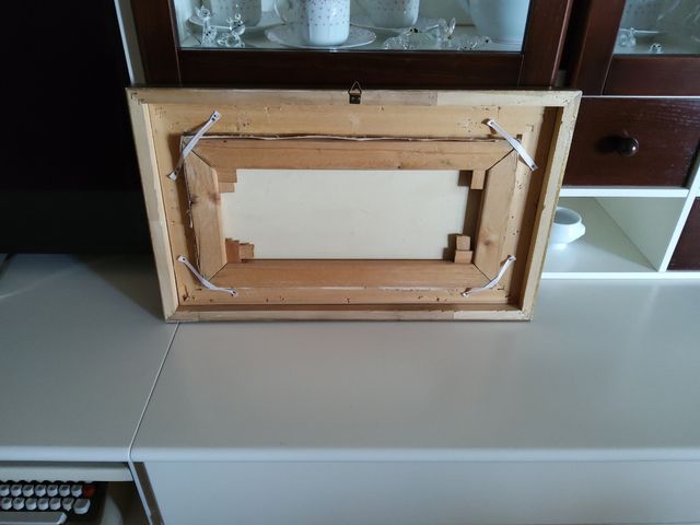 Quadro olio su tela scene di caccia