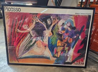 Poster Picasso Arlequin, Femme et Cupidon