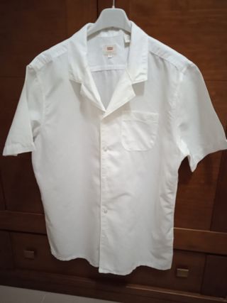 Camisa Levi's Blanca Manga Corta