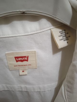 Camisa Levi's Blanca Manga Corta