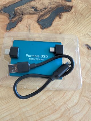 SSD Portátil Azul 4TB