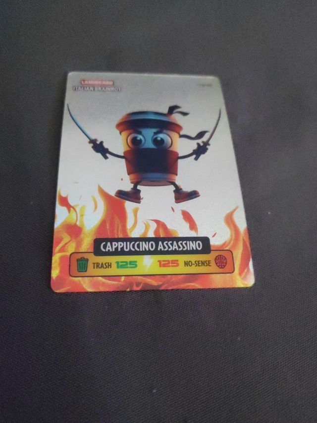 Carta Laminacard Brainrot Cappuccino Assassino