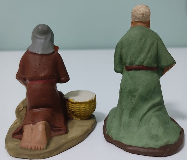 Lote de figuras de Belén antiguas