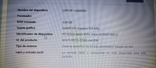 Portátil HP blanco y Negro