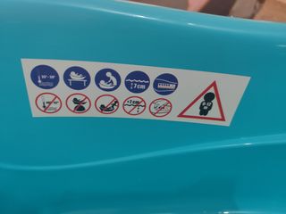Bañera grande para bebé azul