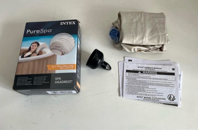 Almohada Hinchable Spa Intex Beige