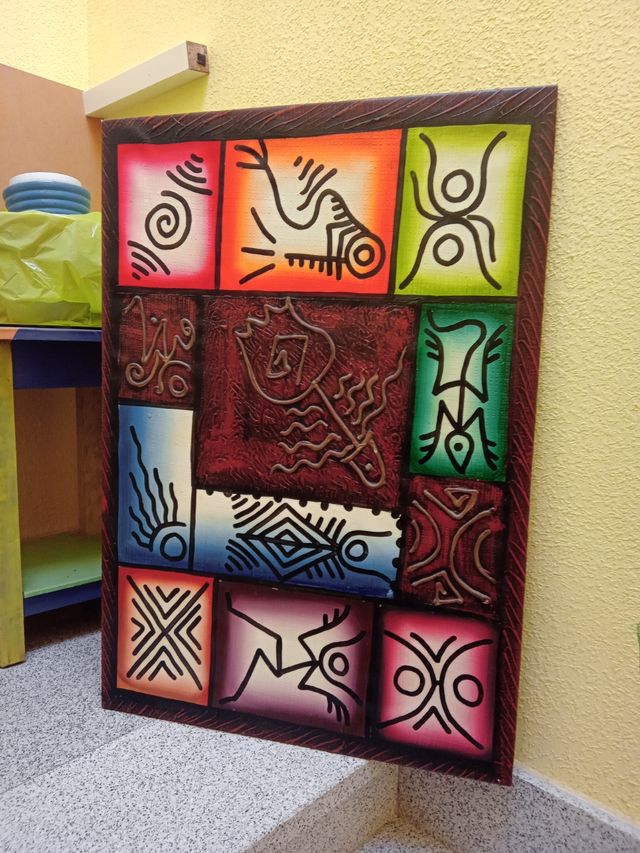 Cuadro decorativo con bastidor